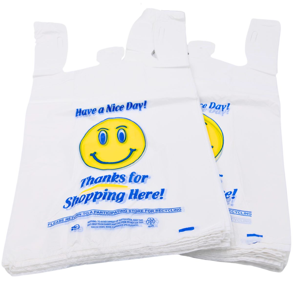 1/6 Happy Face Heavy T-Shirt Bag