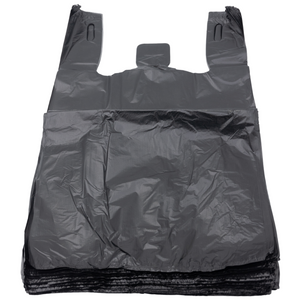 Choice 1/6 Size 4 Mil White Reusable Extra Heavy Plastic T-Shirt Bag -  150/Case