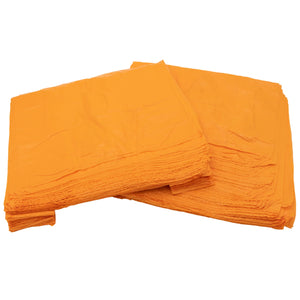 Easy Open - Colored Unprinted HDPE T-Shirt Bags - 1/6 BBL 11.5"X6"X21" - 1000 Bags - 13 microns - Orange - LOOP-ORANGE-EO - AssurePak