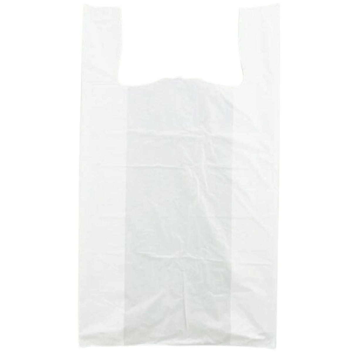 White Unprinted HDPE T-Shirt Bags - 17